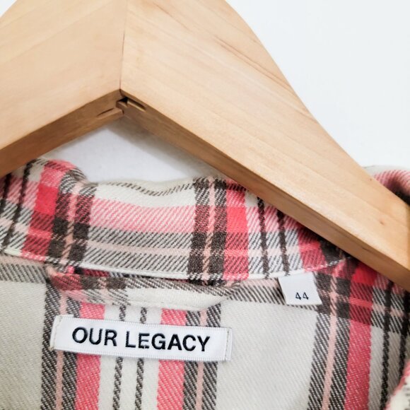 Our Legacy Box Flannel Shirt in Check Plaid 44 XS - Picture 7 of 7